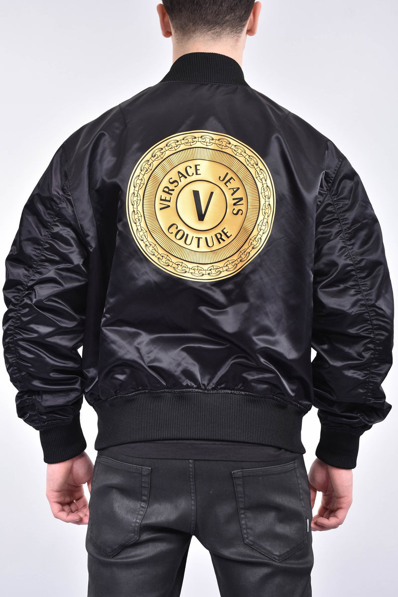 VERSACE JEANS COUTURE Bomber reversibile stampa barocca