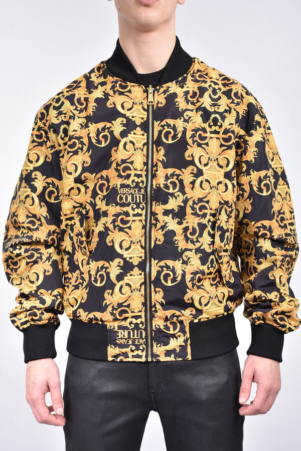 VERSACE JEANS COUTURE Bomber reversibile stampa barocca