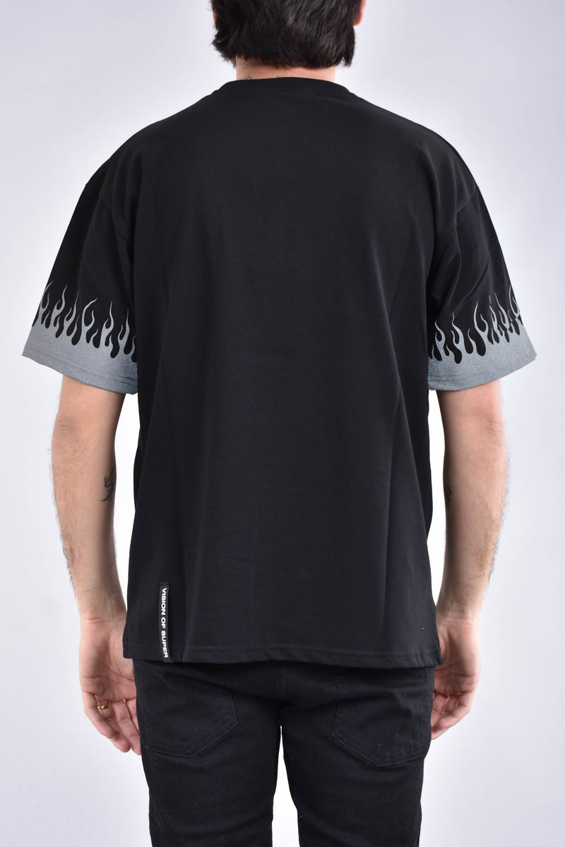 VISION OF SUPER T-shirt flame reflex in cotone