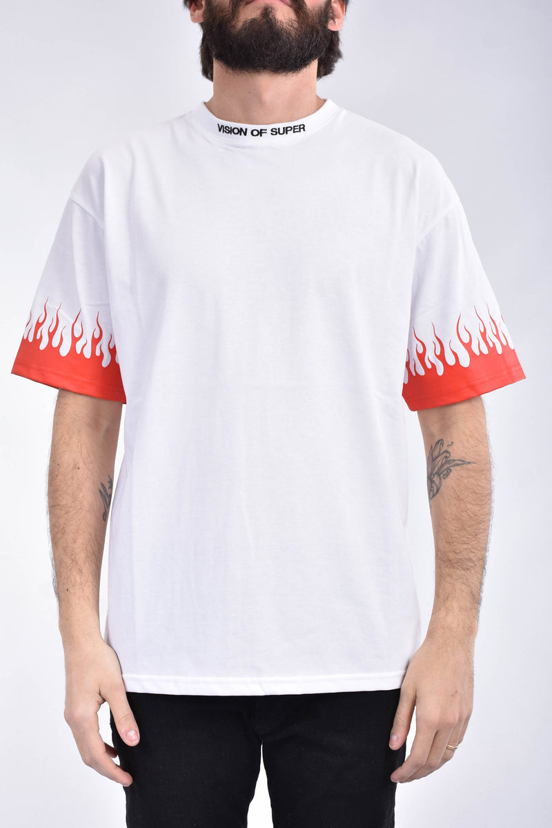 VISION OF SUPER T-shirt flame in cotone