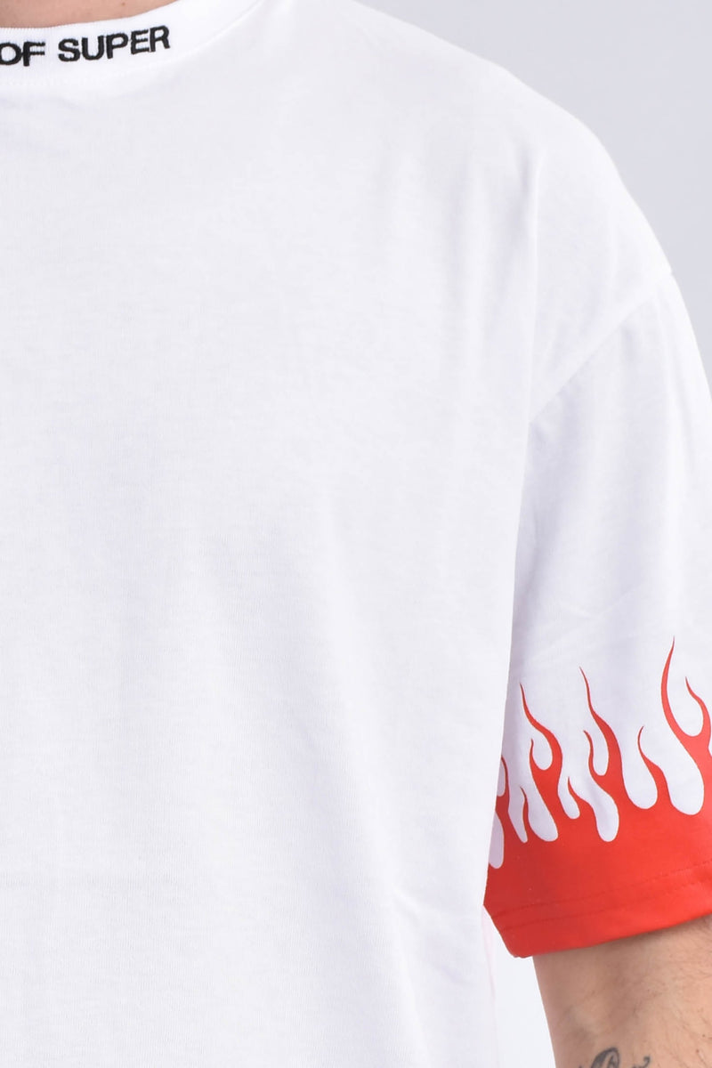 VISION OF SUPER T-shirt flame in cotone