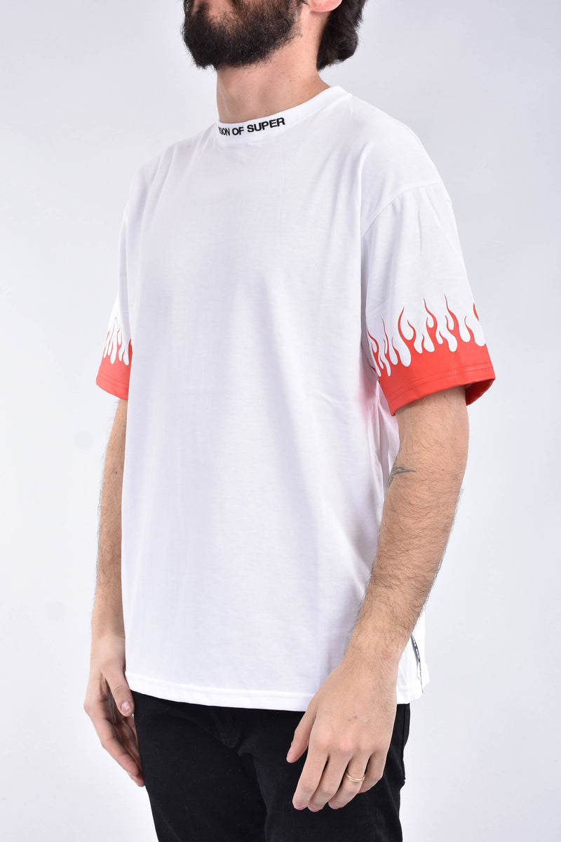 VISION OF SUPER T-shirt flame in cotone