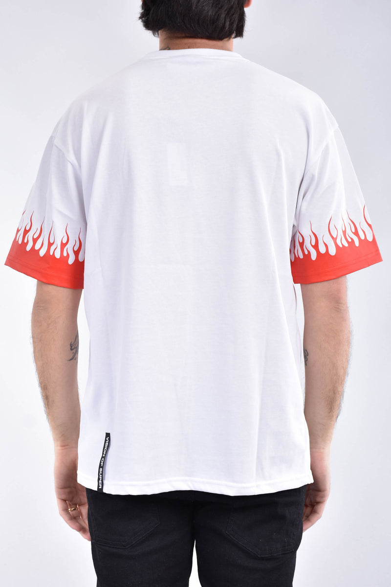 VISION OF SUPER T-shirt flame in cotone